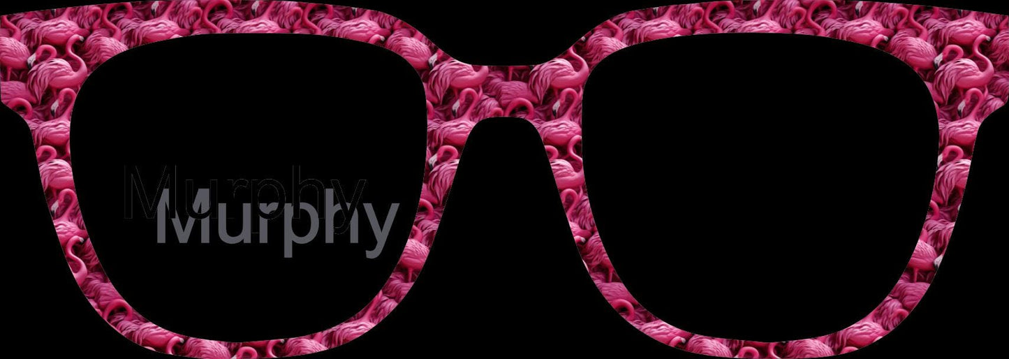 Translucent The 3D Flamingos frame topper compatible with Pair frames