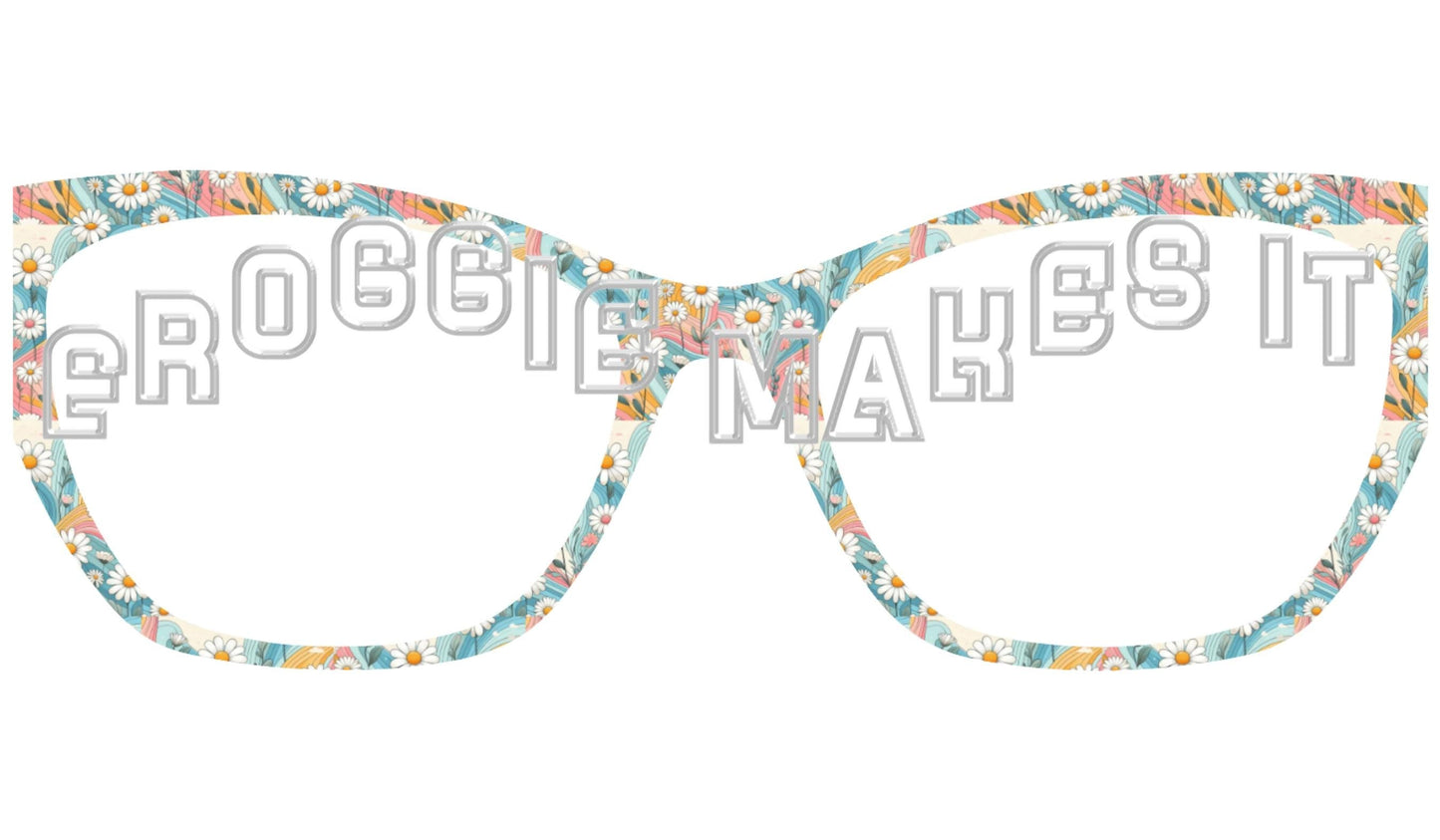 Holographic Groovy Blooms frame topper to fit Pair frames