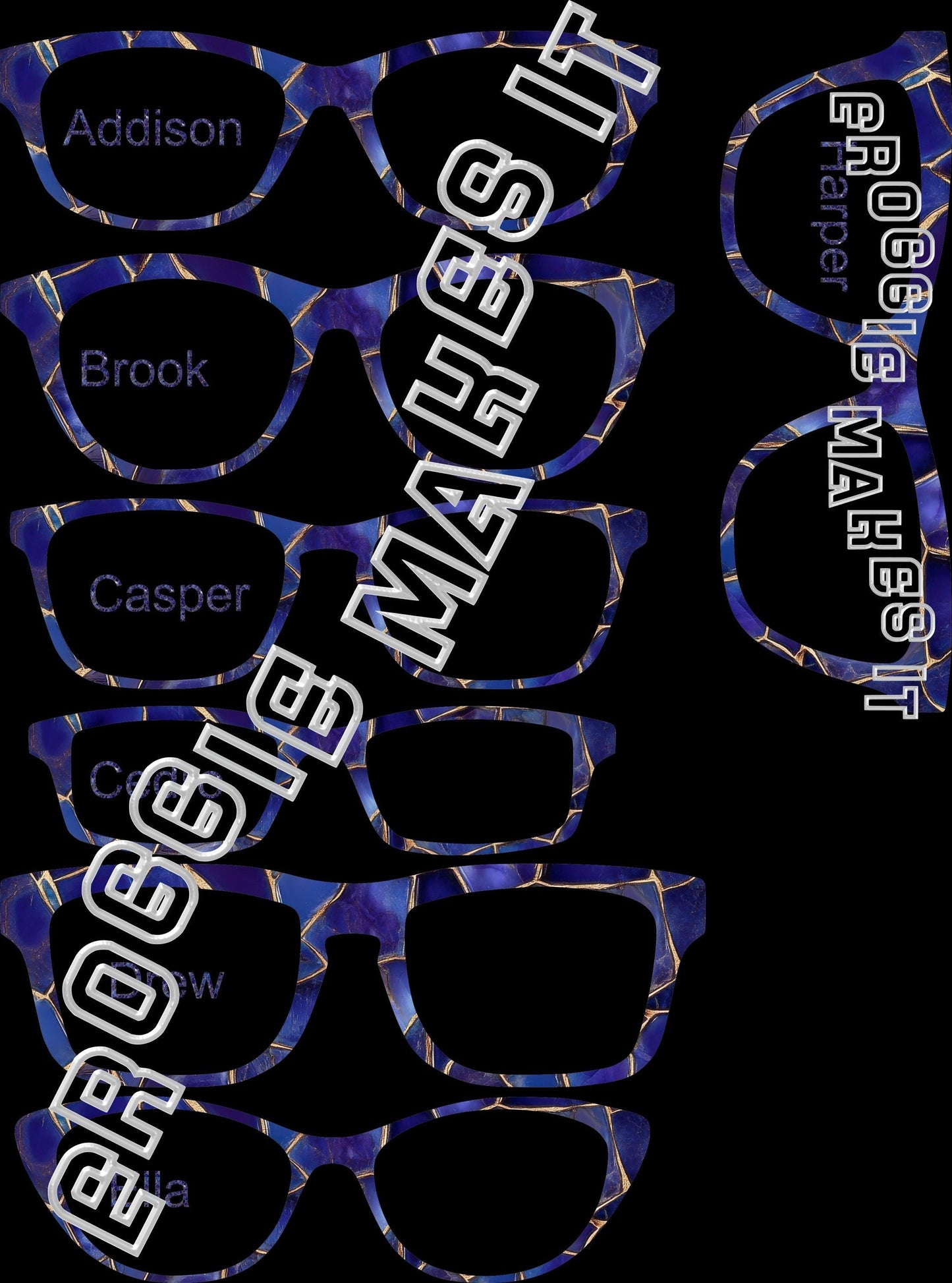 Translucent Mosaic1 frame topper compatible with Pair frames +
