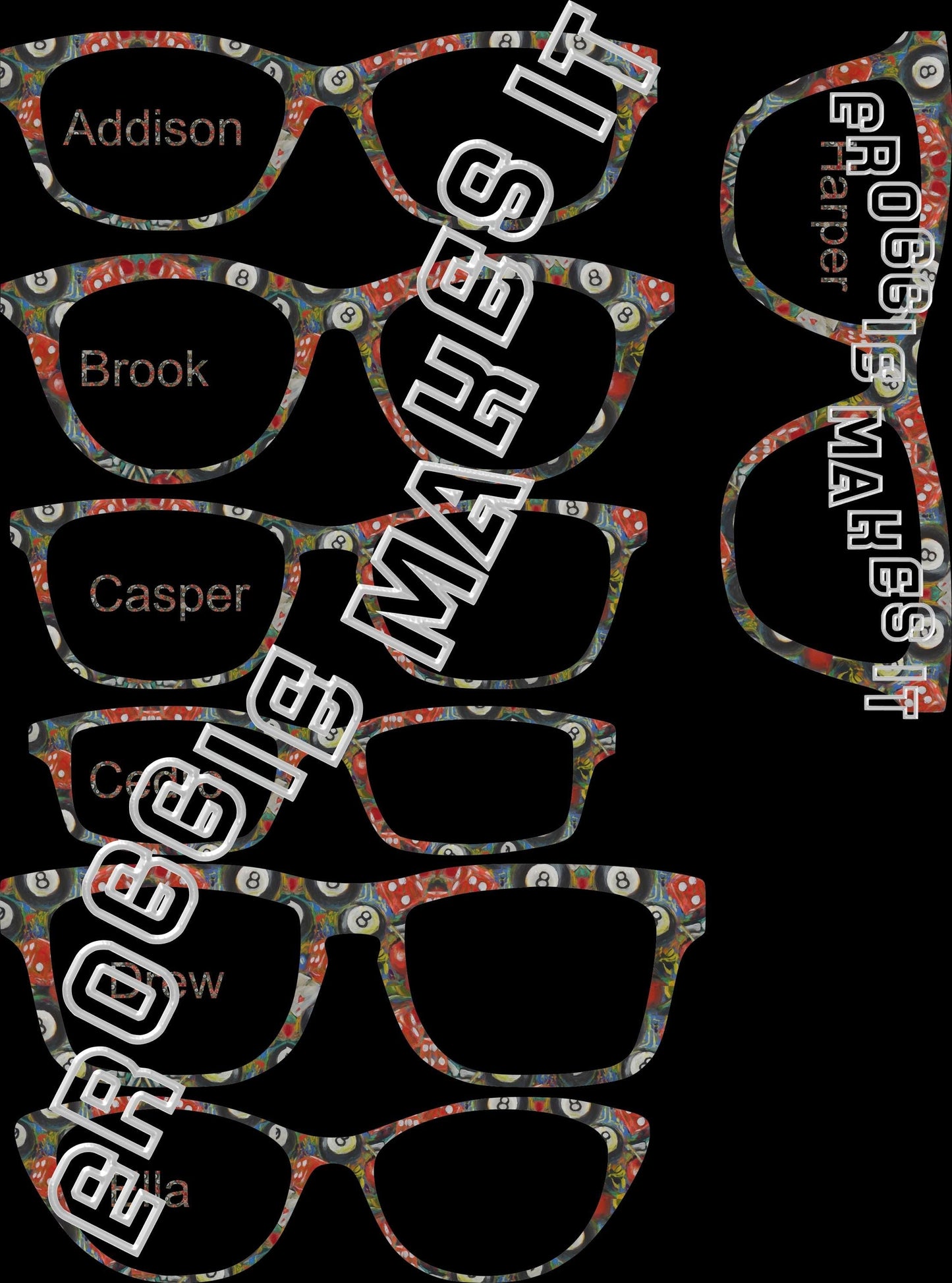 Translucent Fruity to fittune frame topper compatible with Pair frames