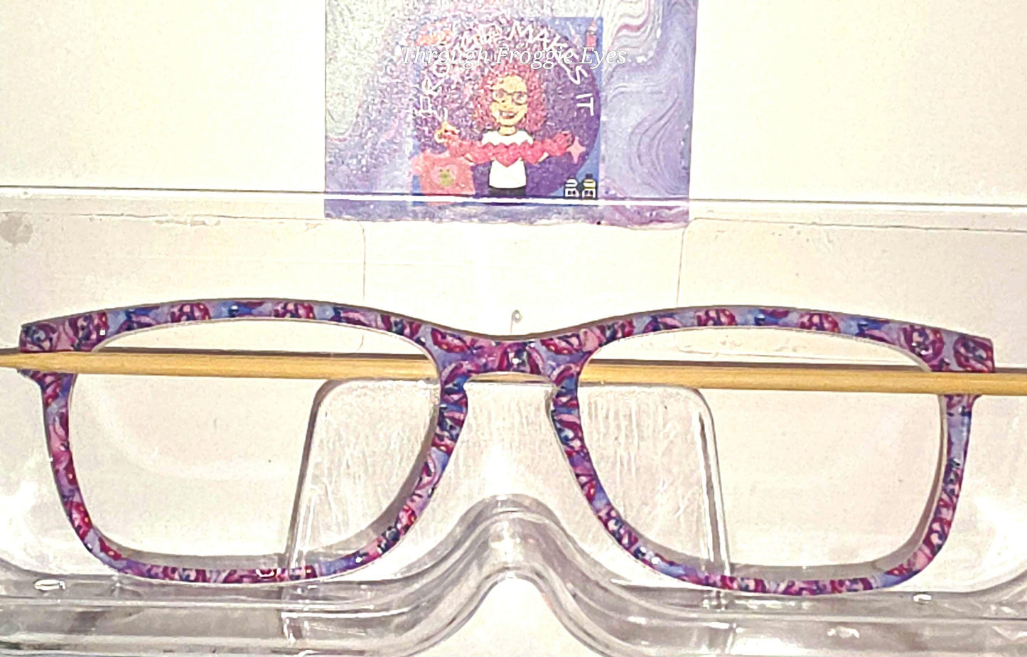 Translucent Skeleton Donut float frame topper to fit Pair frames with translucent option