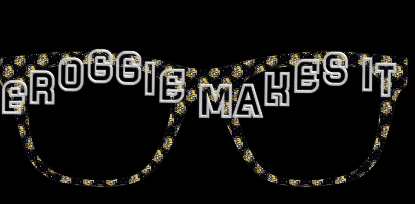 Translucent Hufflepuff frame topper to fit Pair frames