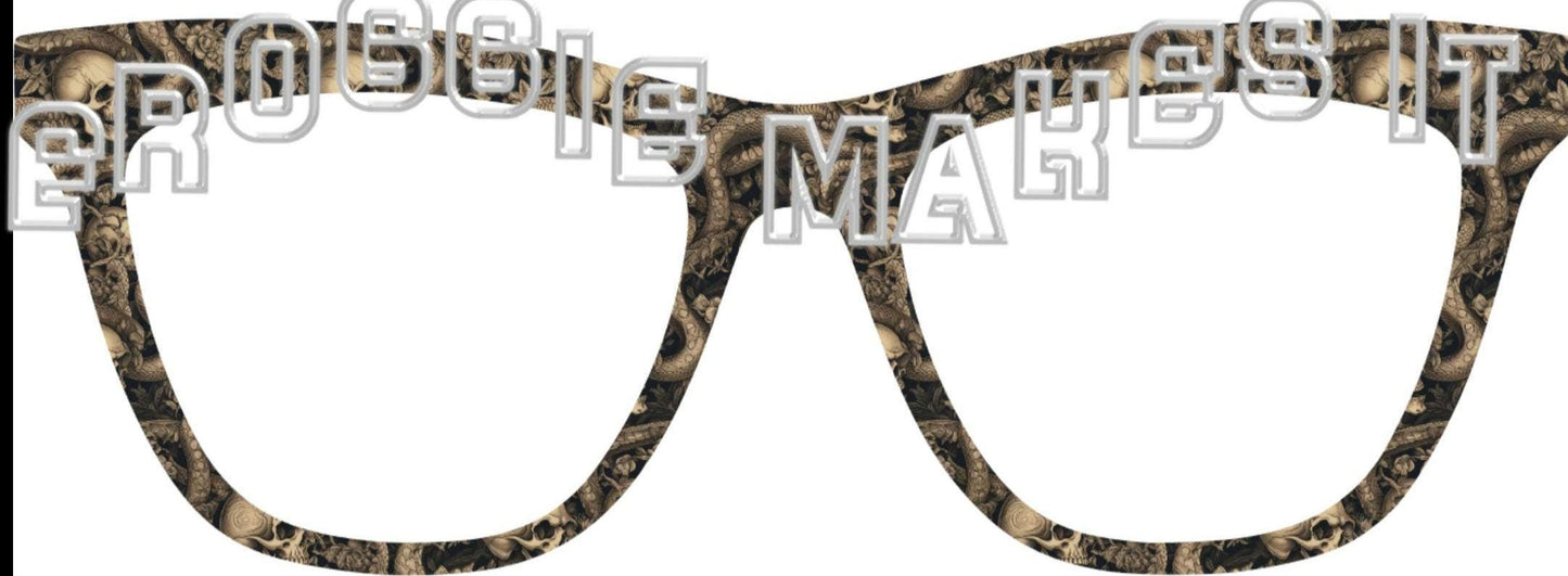 Translucent Snakes & Skulls frame topper to fit Pair frames