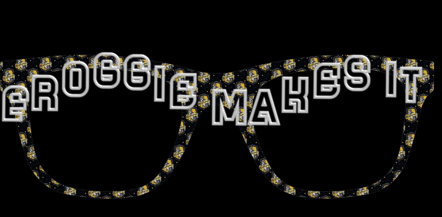 Holographic Hufflepuff frame topper to fit Pair frames