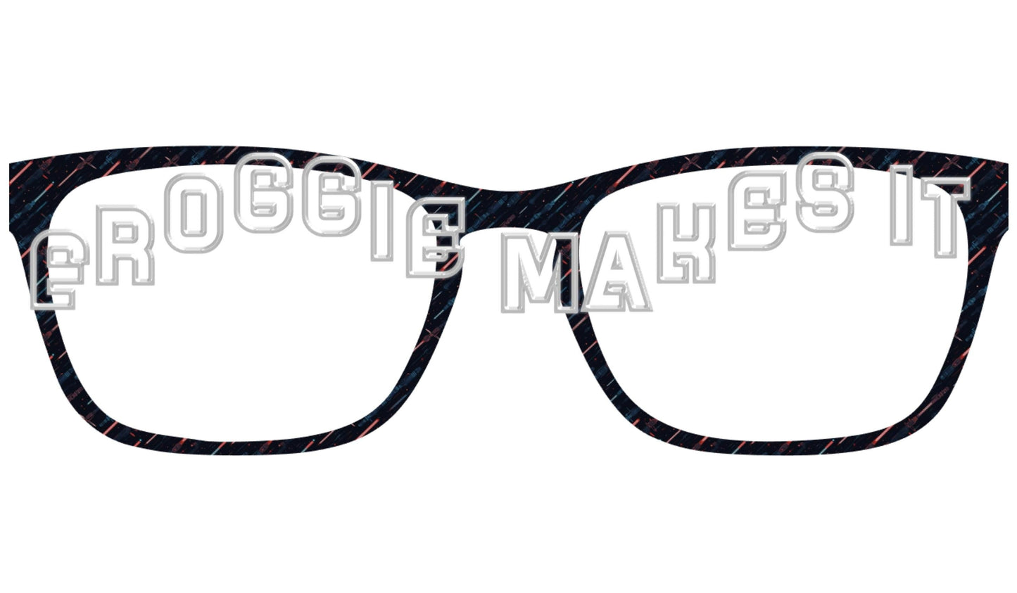Holographic Galactic Sabers frame topper to fit Pair frames