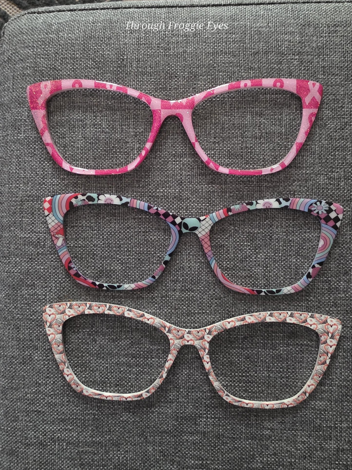 Opaque Baseball split frame topper for Pair frames