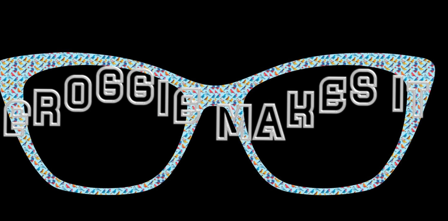 Chirping Chorus frame topper for Pair frames Holographic print