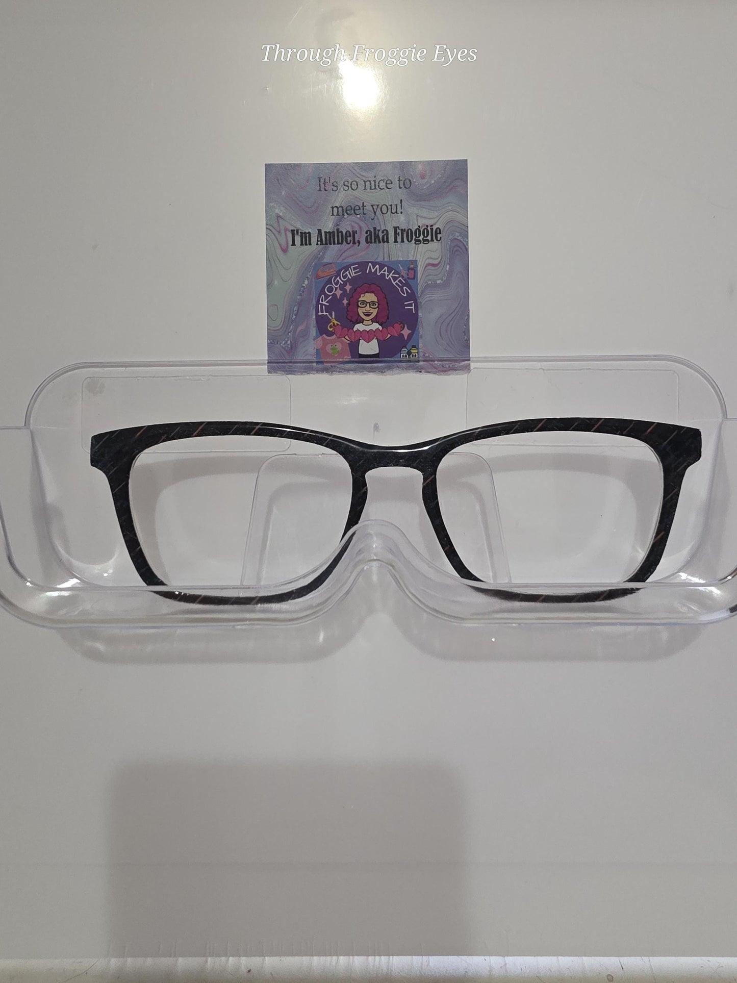 Holographic Galactic Sabers frame topper to fit Pair frames