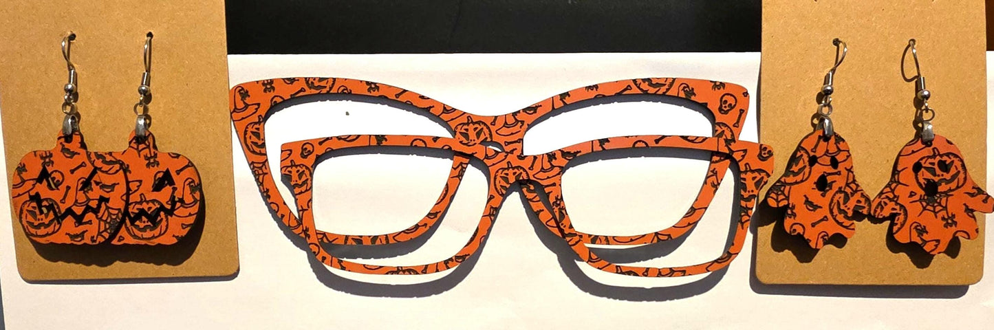 Deep Engravings Spooky Sketch frame topper compatible some Pair Eyewear frames