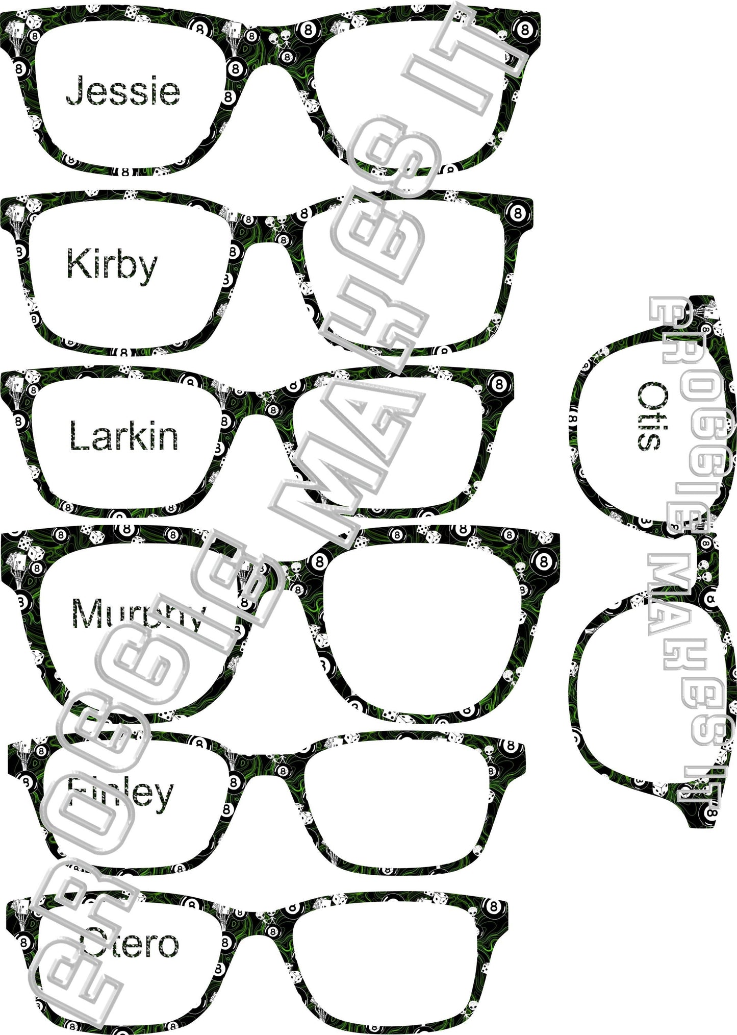Opaque Cosmic Cues frame topper compatible with Pair frames