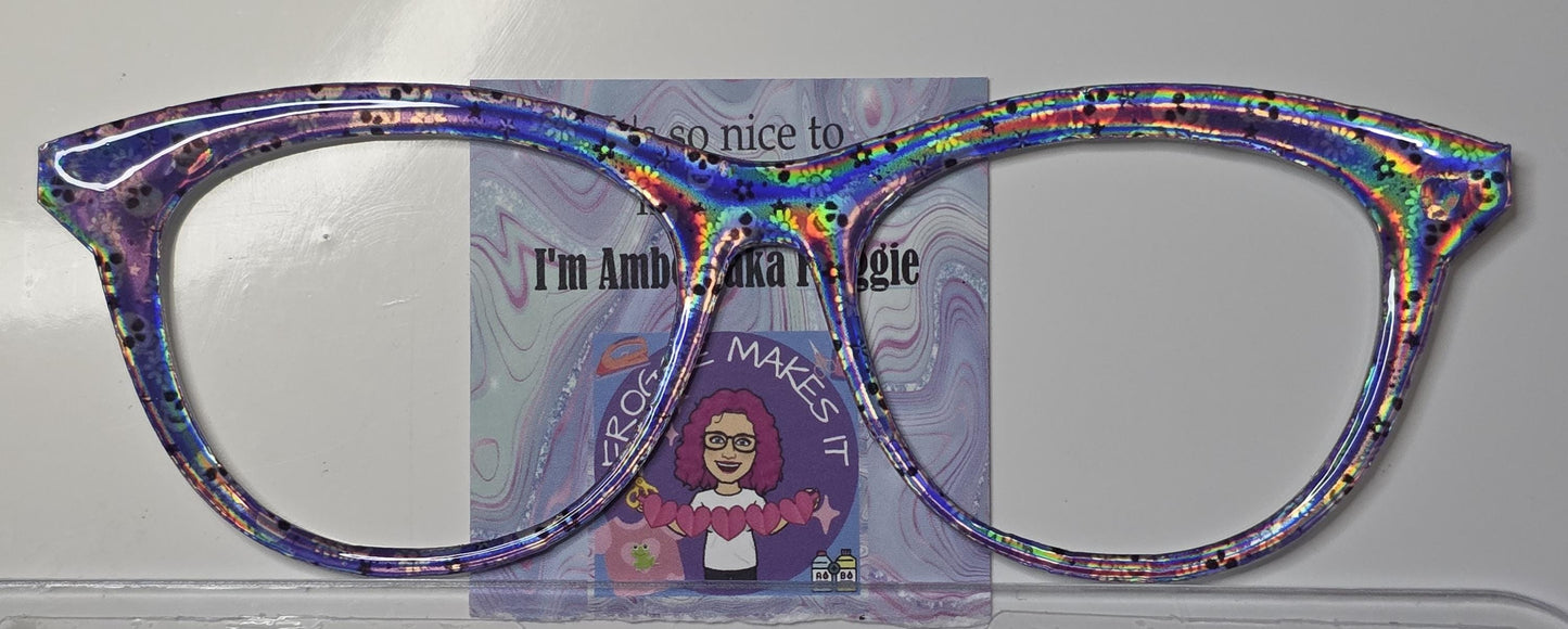Translucent Purple Skulls frame topper to fit Pair frames