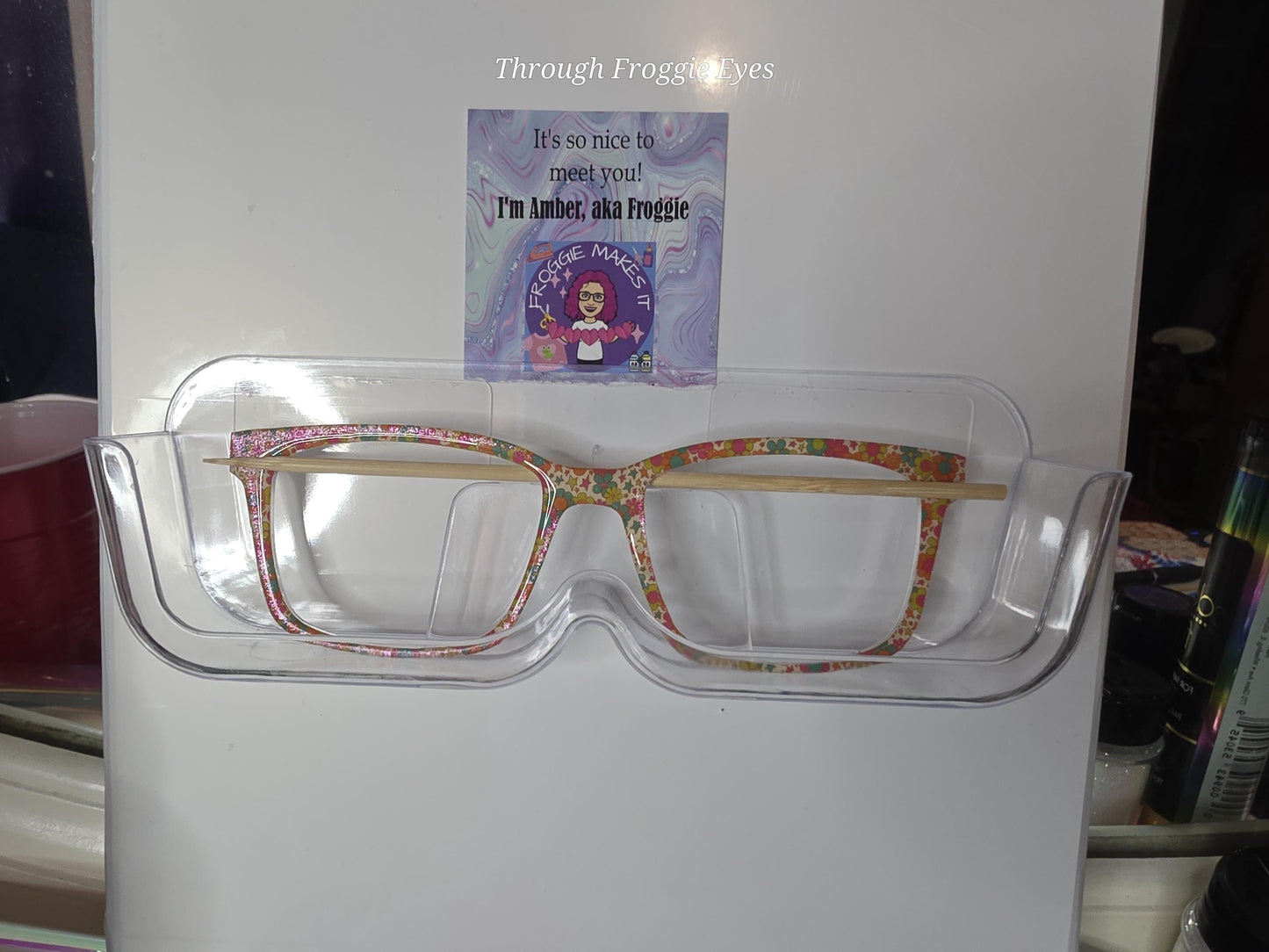 Opaque Retro Floral topper to fit Pair frames
