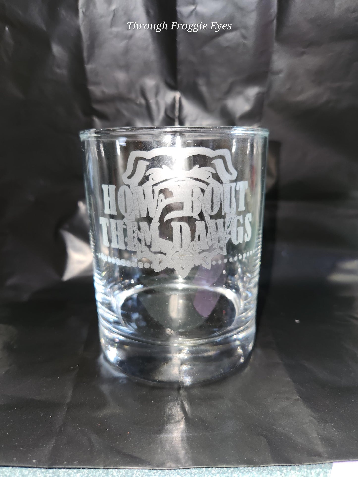 Etched 14oz Glass