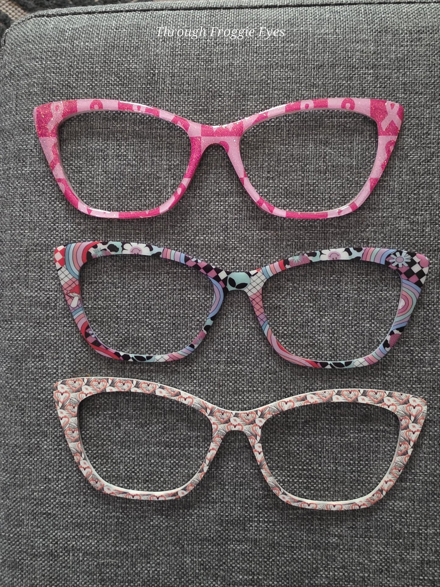 Retro Floral topper for Pair frames