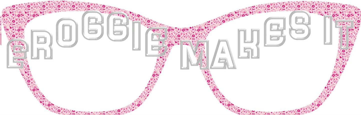 Breast Cancer Pink frame topper for Pair frames