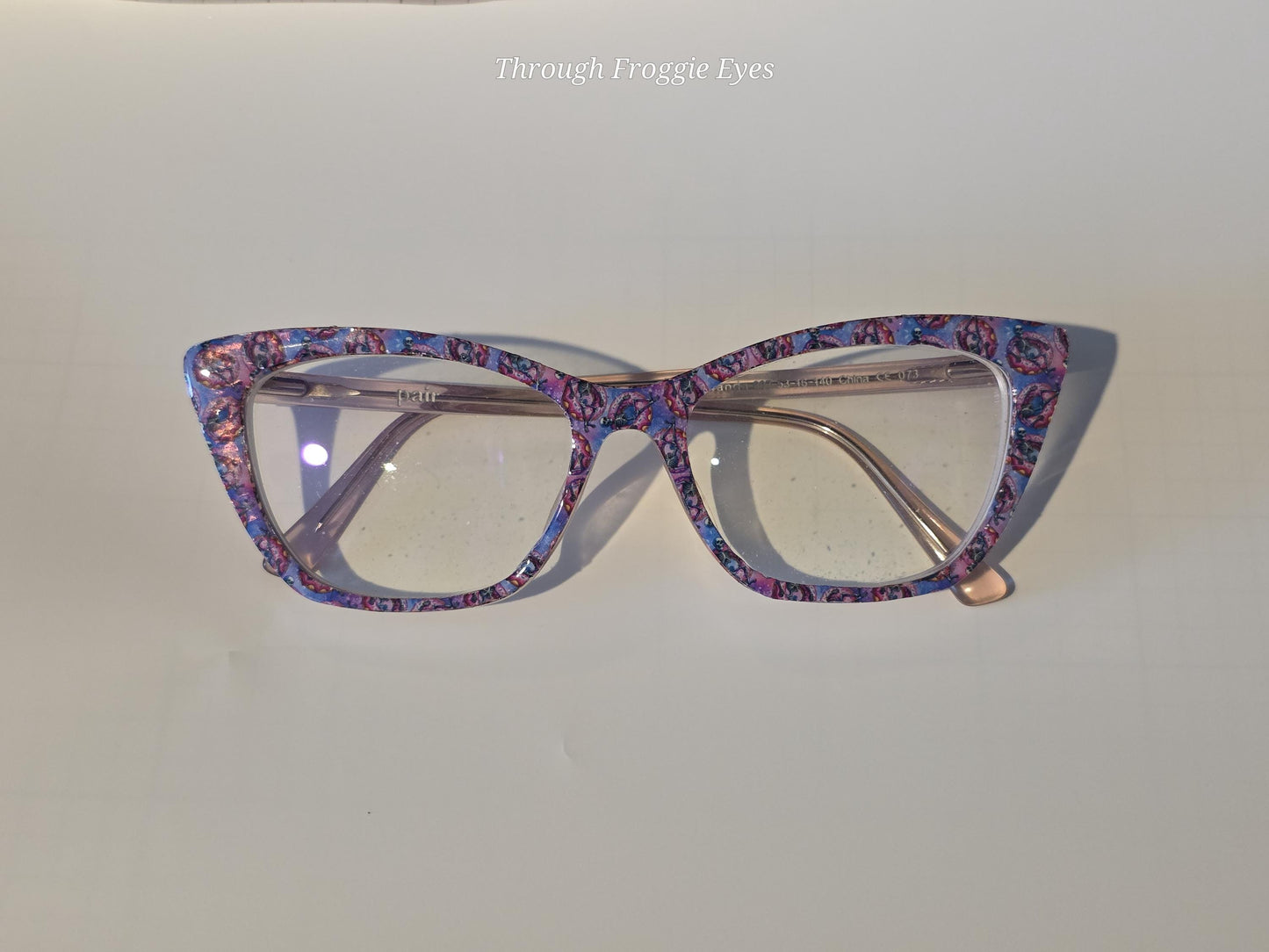 Watercolor Splash Paws frame topper for Pair frames