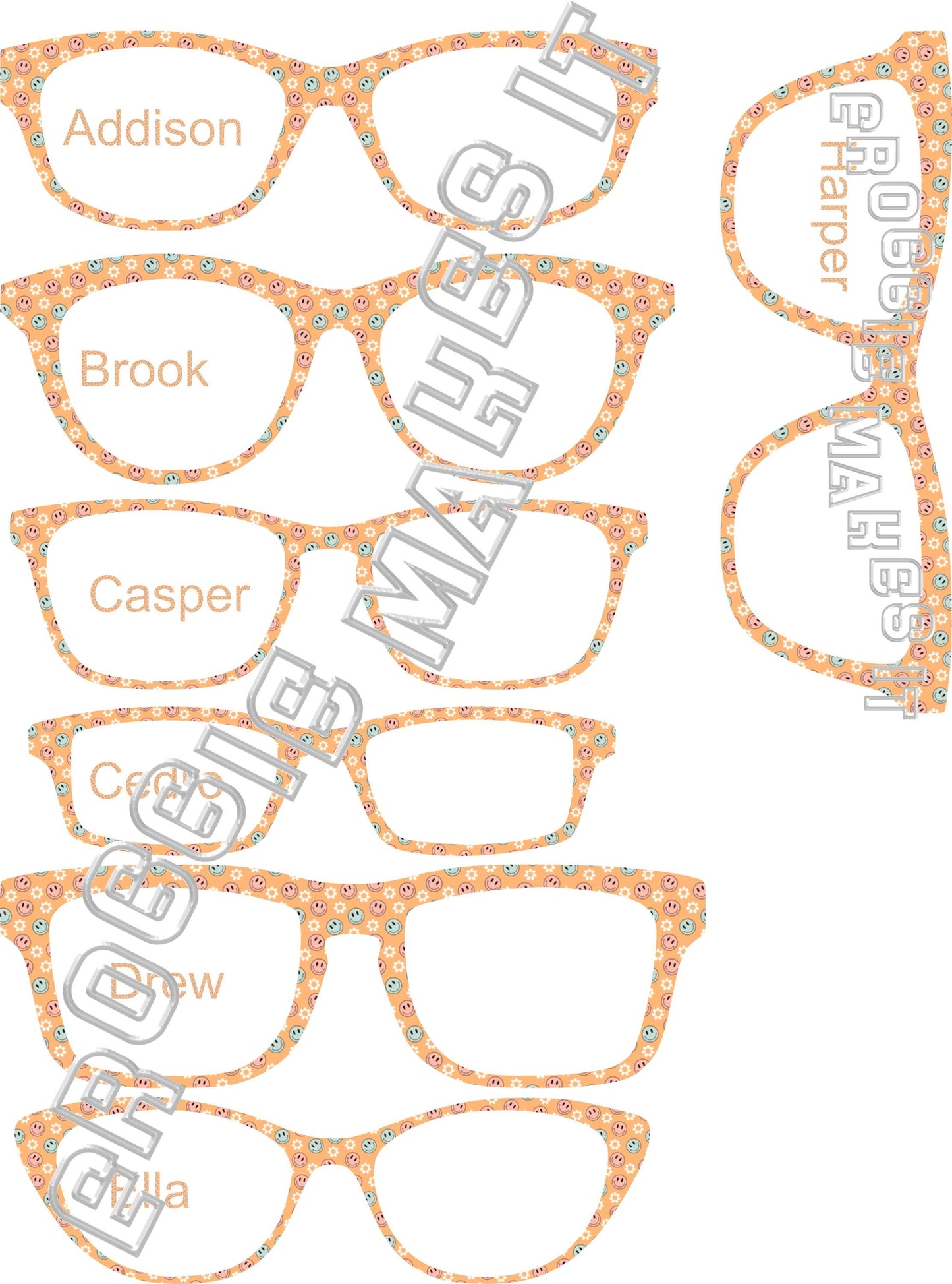 Smileys frame topper compatible with Pair frames