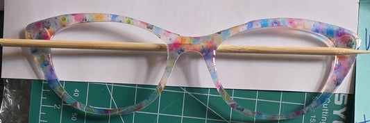 Translucent Watercolor Splash Paws frame topper compatible with Pair Ella frames