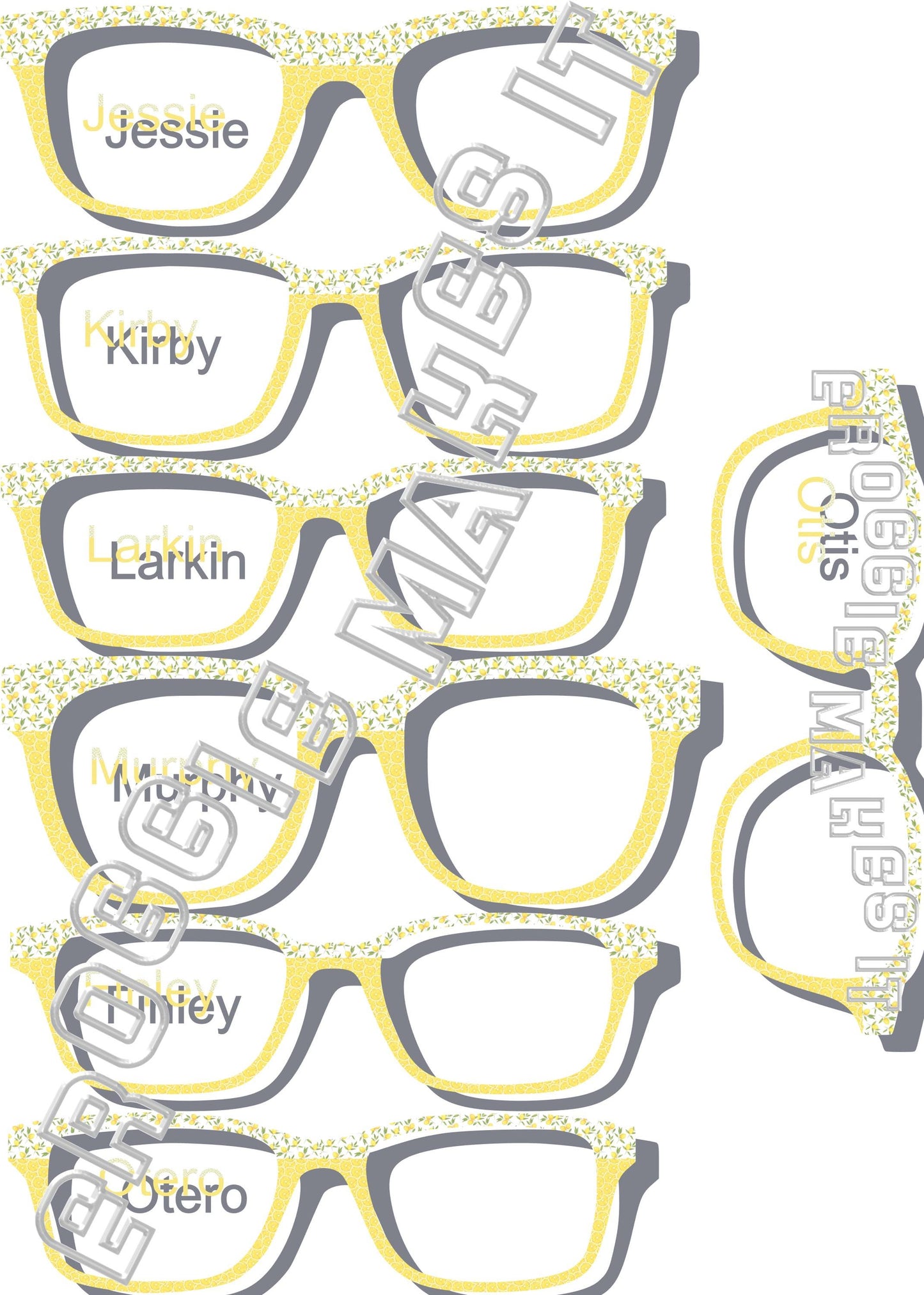 Lemons over lemon slices split frame topper for Pair frames