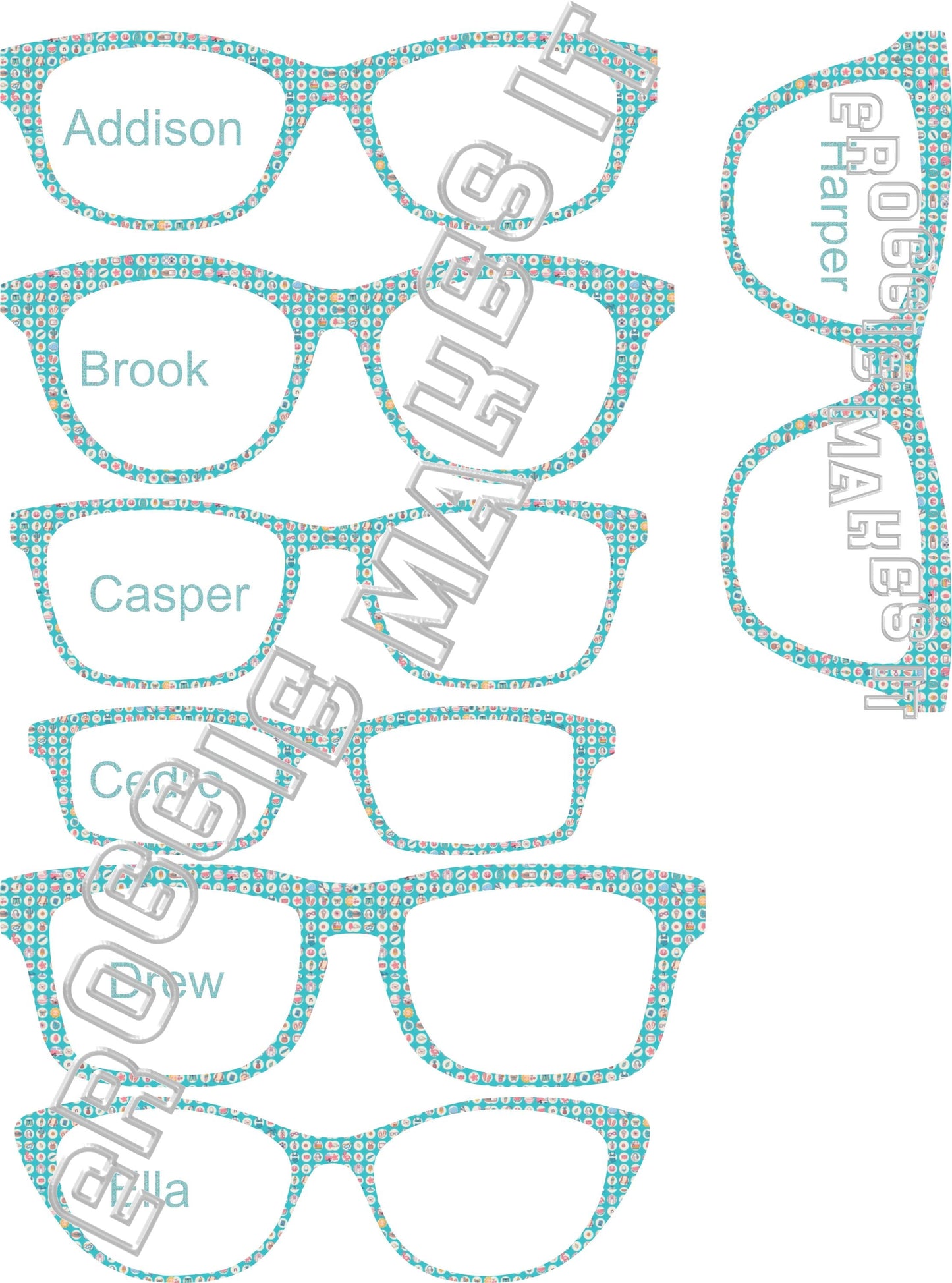 Summer Essentials frame topper compatible with Pair frames