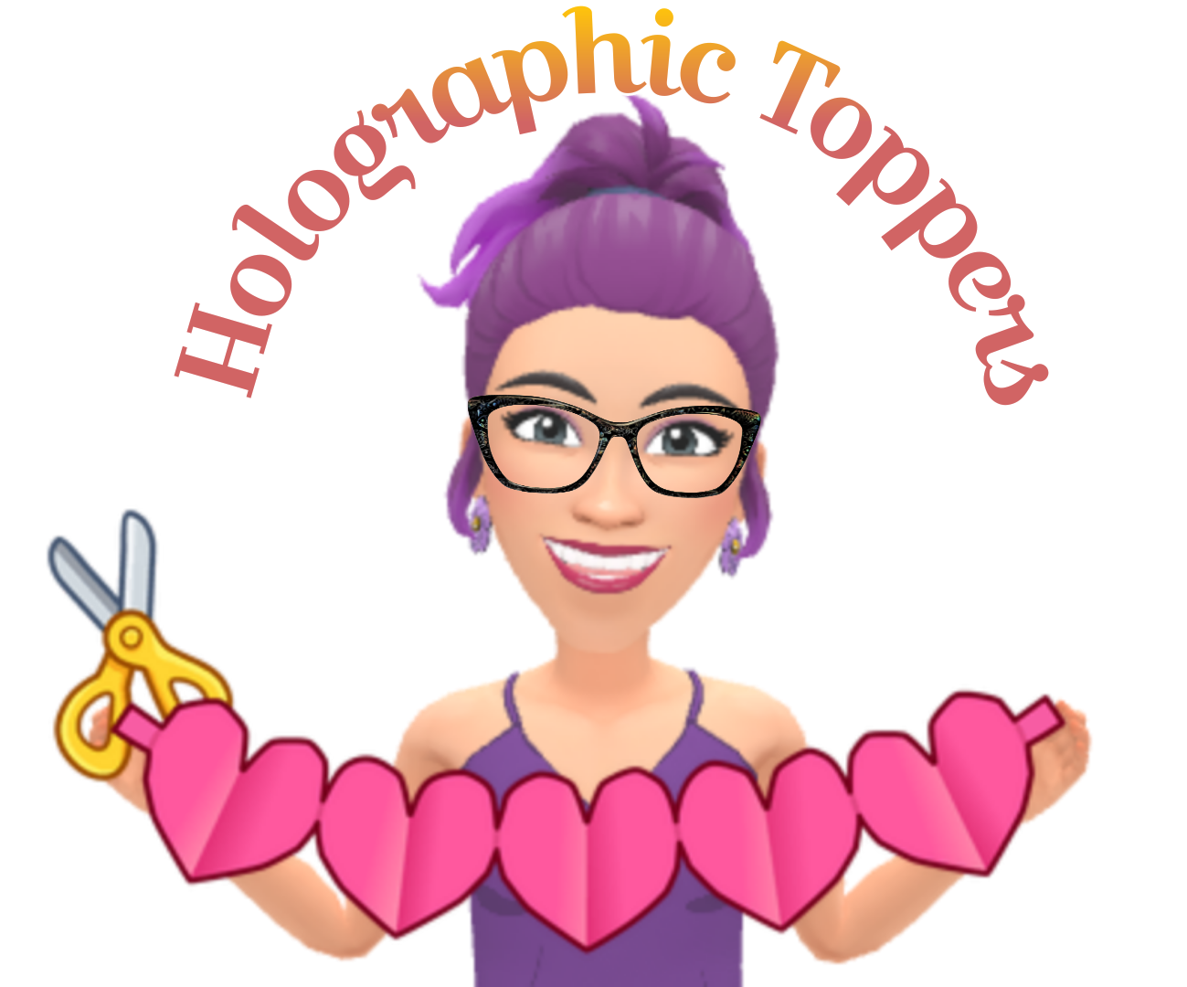 Holographic Frame Toppers