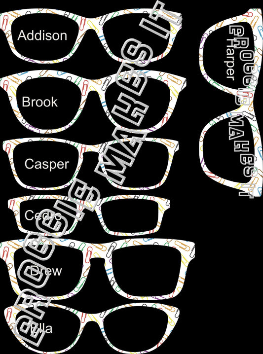 Holographic Paperclip frame topper compatible with Pair frames +