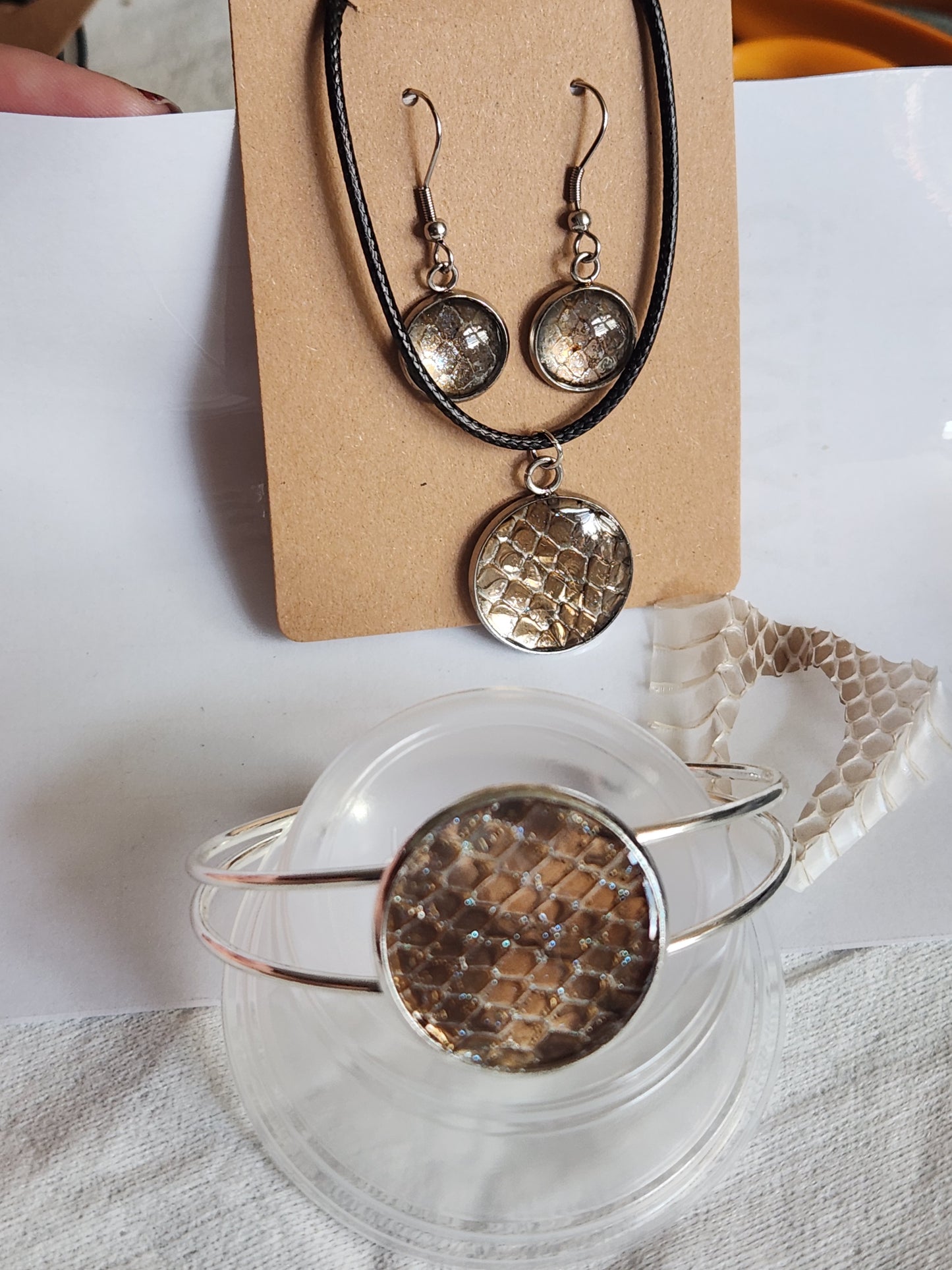 Snake Shed Jewelry Set