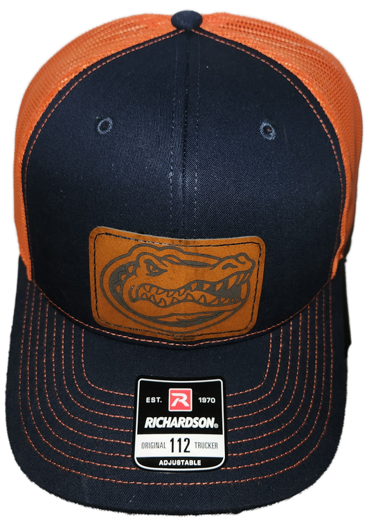 Orange & Navy Richardson with Gator patch