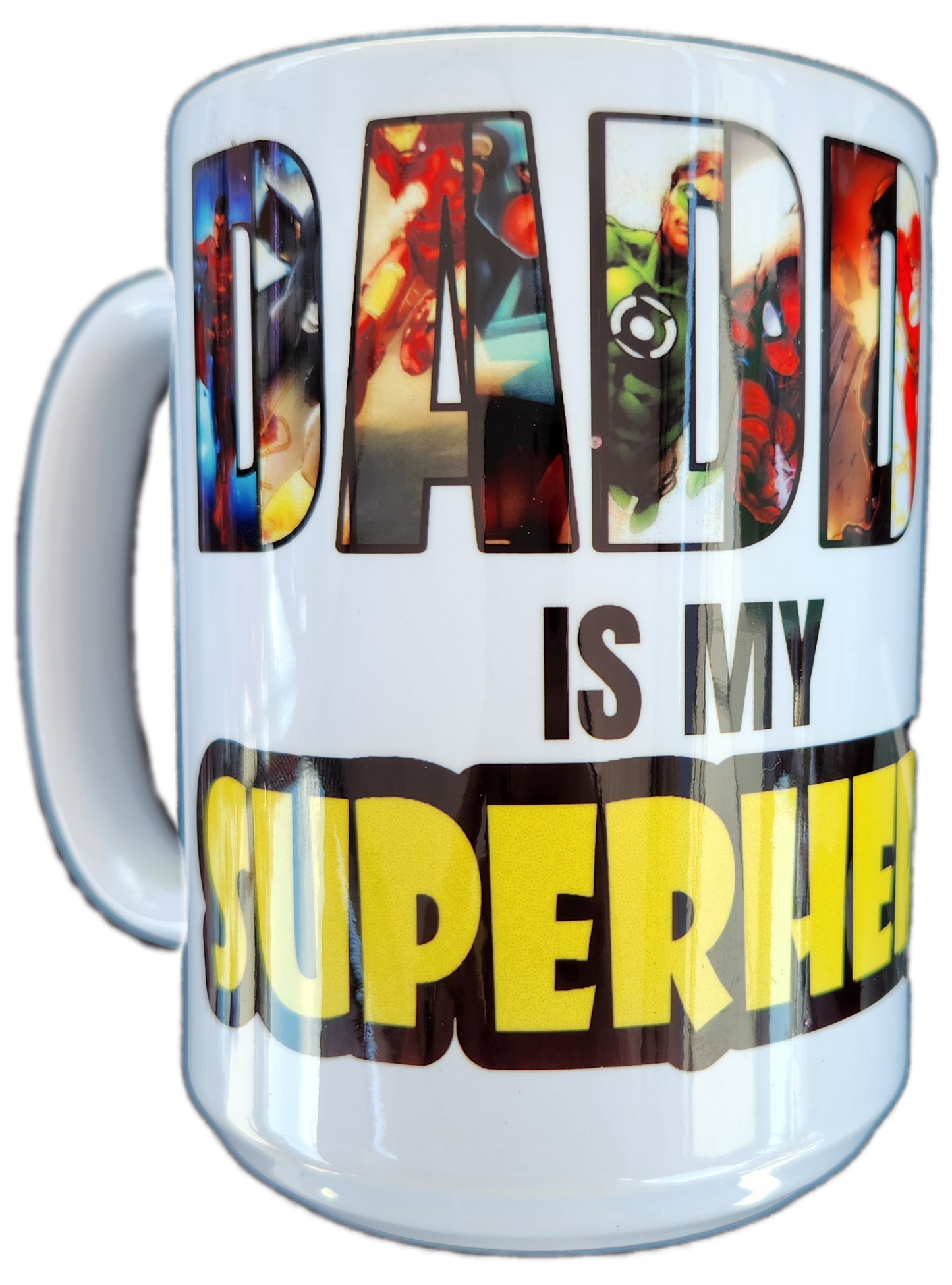 15oz Daddy is my Superhero mug