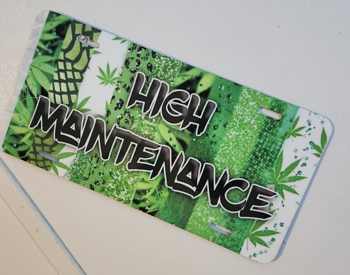 Aluminum Novelty License plate High Maintenance