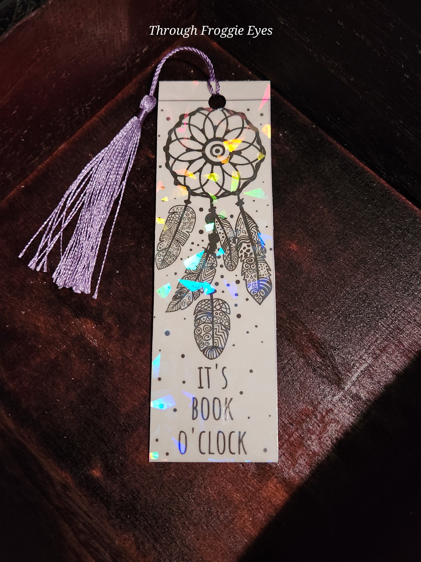 Holographic bookmark (5.25") It's Book O'Clock