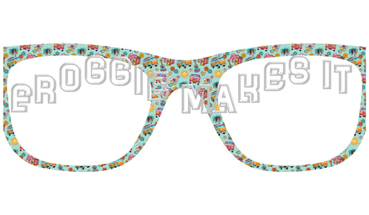 Holographic Groovy Getaway frame topper to fit Pair frames
