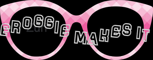 Translucent Pink Diamond Ombre frame topper compatible with Pair frames