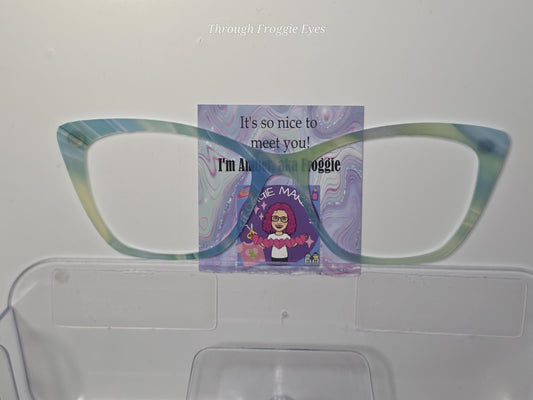 Opaque Ocean Swirls frame topper compatible with Pair frames