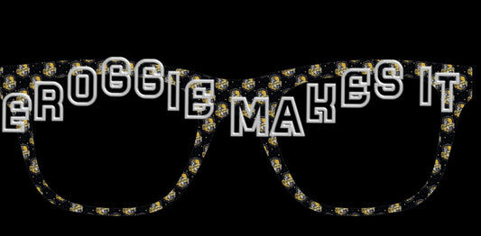 Holographic Hufflepuff frame topper to fit Pair frames