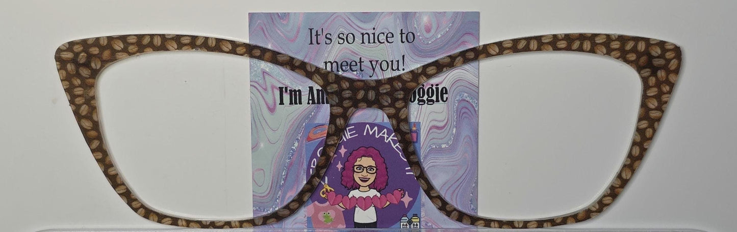 Holographic Coffee Beans frame topper compatible with Pair frames