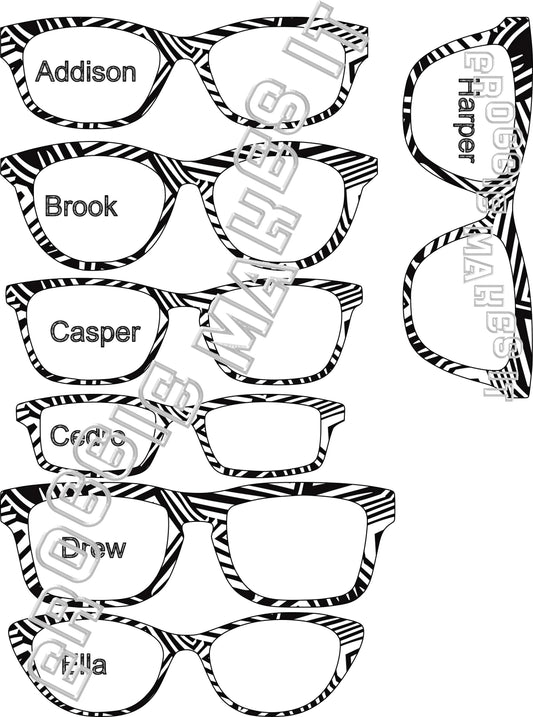 Holographic Geometric PATTERN-04 frame topper compatible with Pair frames