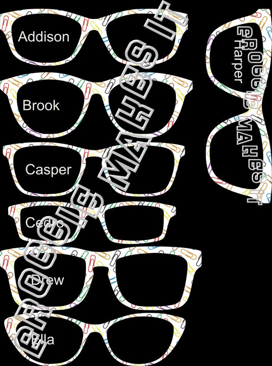 Translucent Paperclip frame topper compatible with Pair frames +