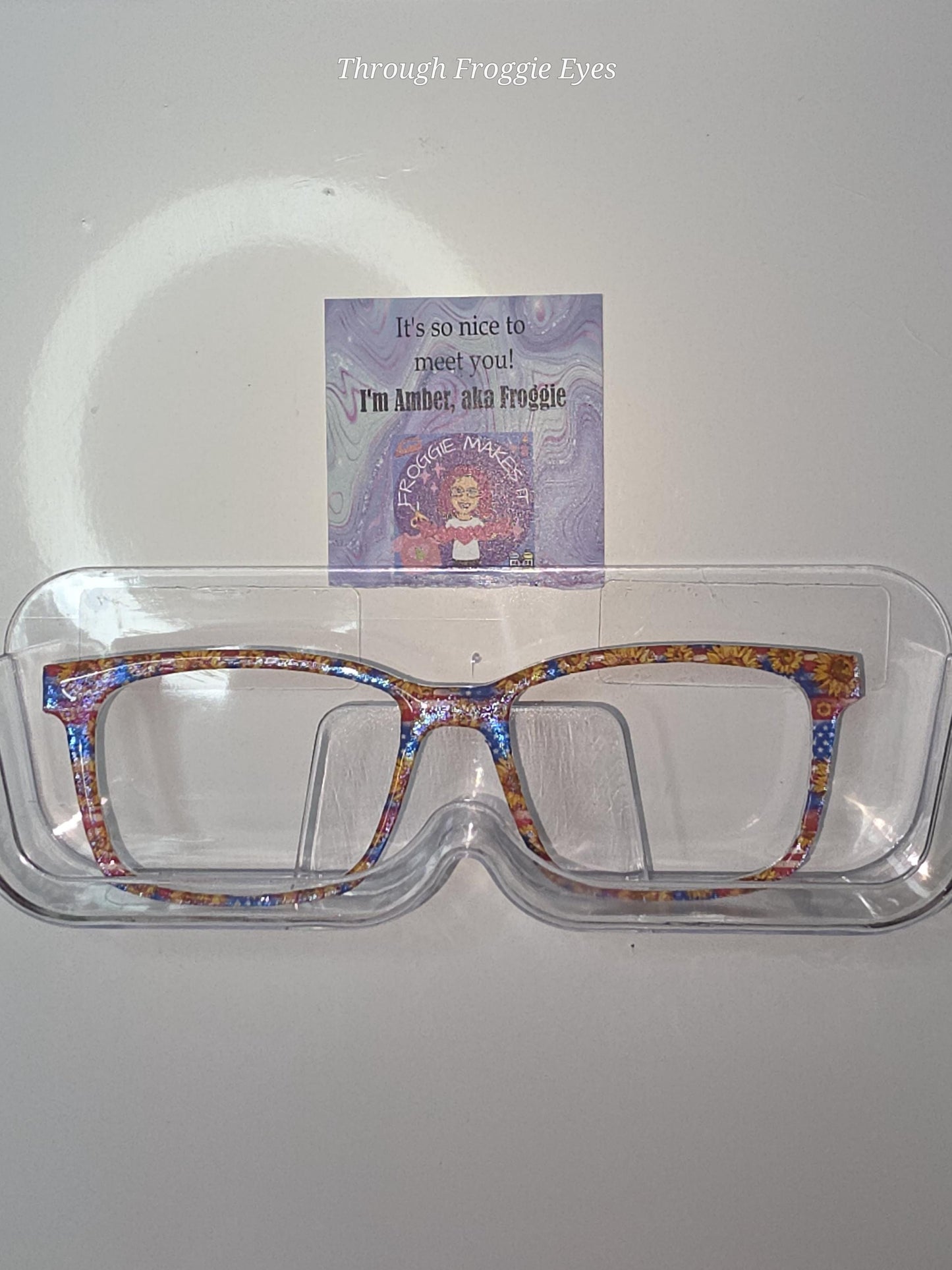 Holographic Wildflower Cityscape 4 frame topper compatible with Pair frames