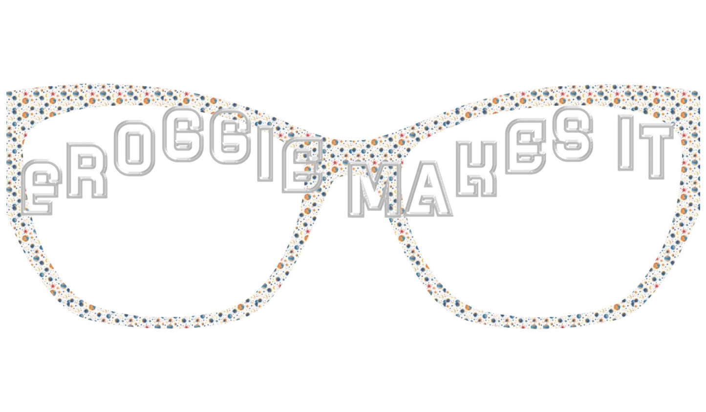 Holographic Cosmic Celestial frame topper to fit Pair frames