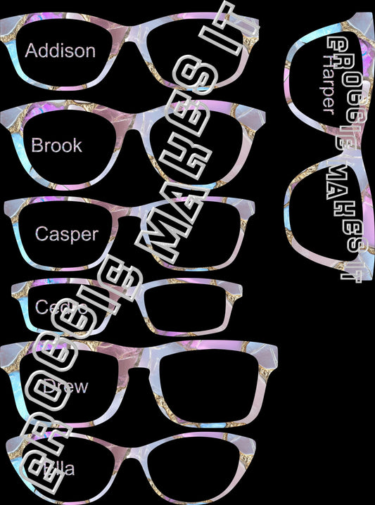 Holographic Mosaic2 frame topper compatible with Pair frames +