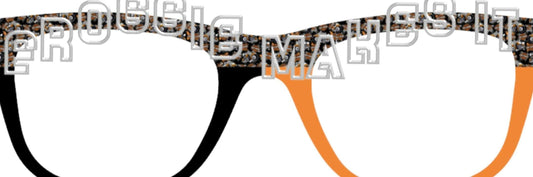 Opaque HD 2 Color Split frame topper to fit Pair frames
