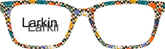 Translucent Retro Smiley Flowers frame topper compatible with Pair frames