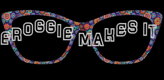 Holographic Kaleidoscope Blooms frame topper to fit Pair frames