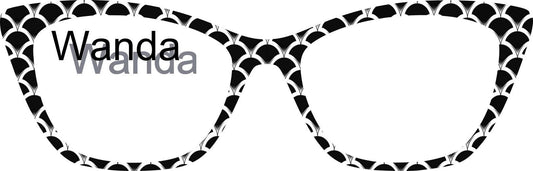 Translucent The Black & White Scales frame topper compatible with Pair frames