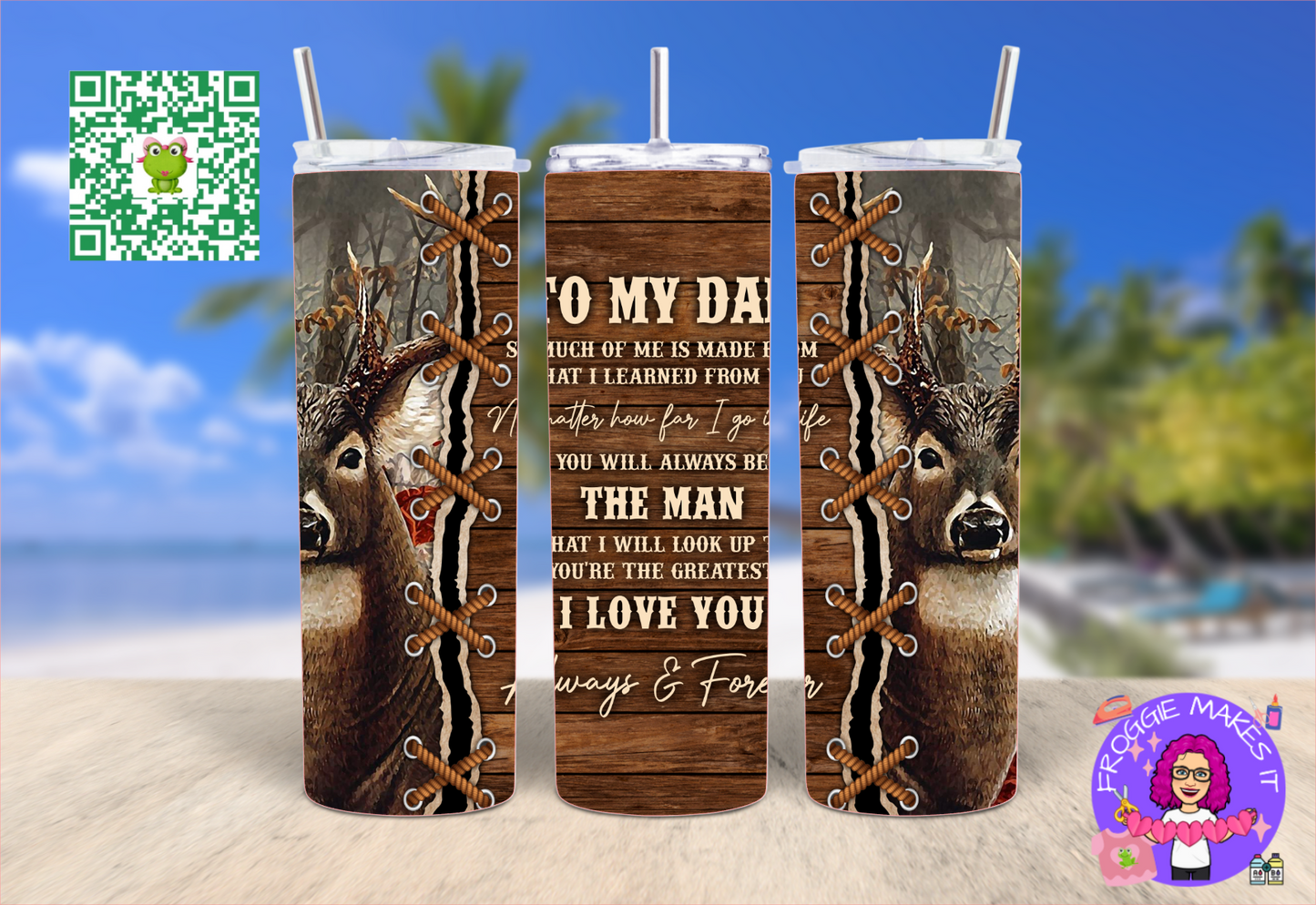 20oz Made To Order Sealed Fabric Coated Tumbler - Masculine Designs - Father's Day