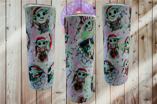 Unique holiday design Fabric Wrapped Tumbler