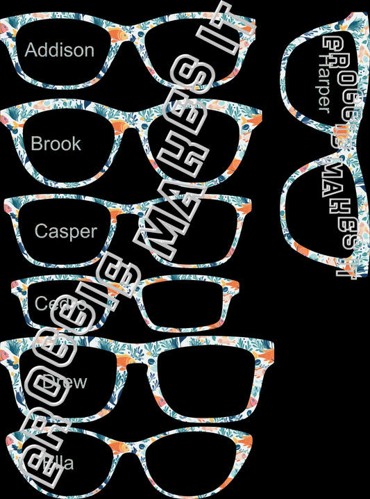 Opaque Sea Life frame topper compatible with Pair frames +