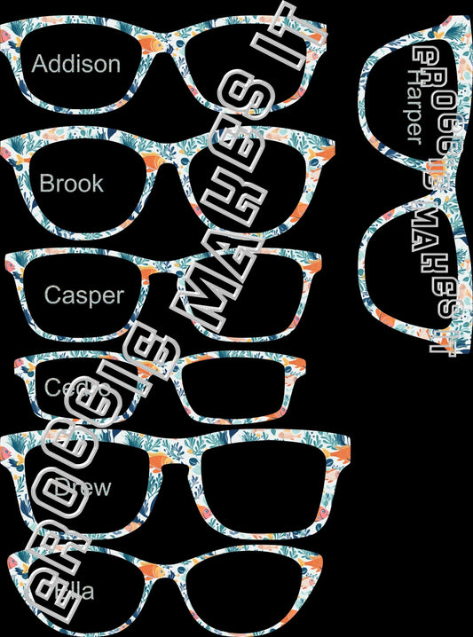 Holographic Sea Life frame topper compatible with Pair frames +