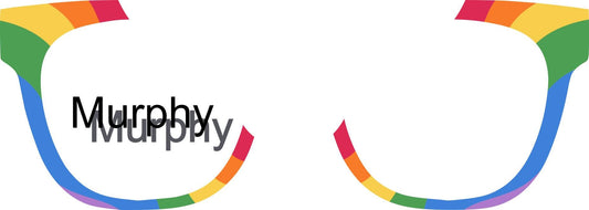 Translucent Rainbow Waves frame topper compatible with Pair frames